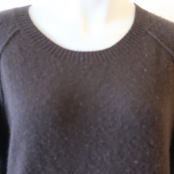 WOMENS SAKS FIFTH AVENUE BLACK LABEL BROWN PULLOVER CASHMERE SWEATER XL * - Picture 3 of 14